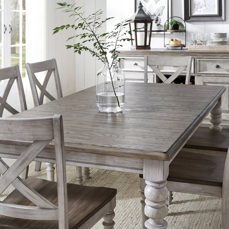 Grey dining table wood hot sale